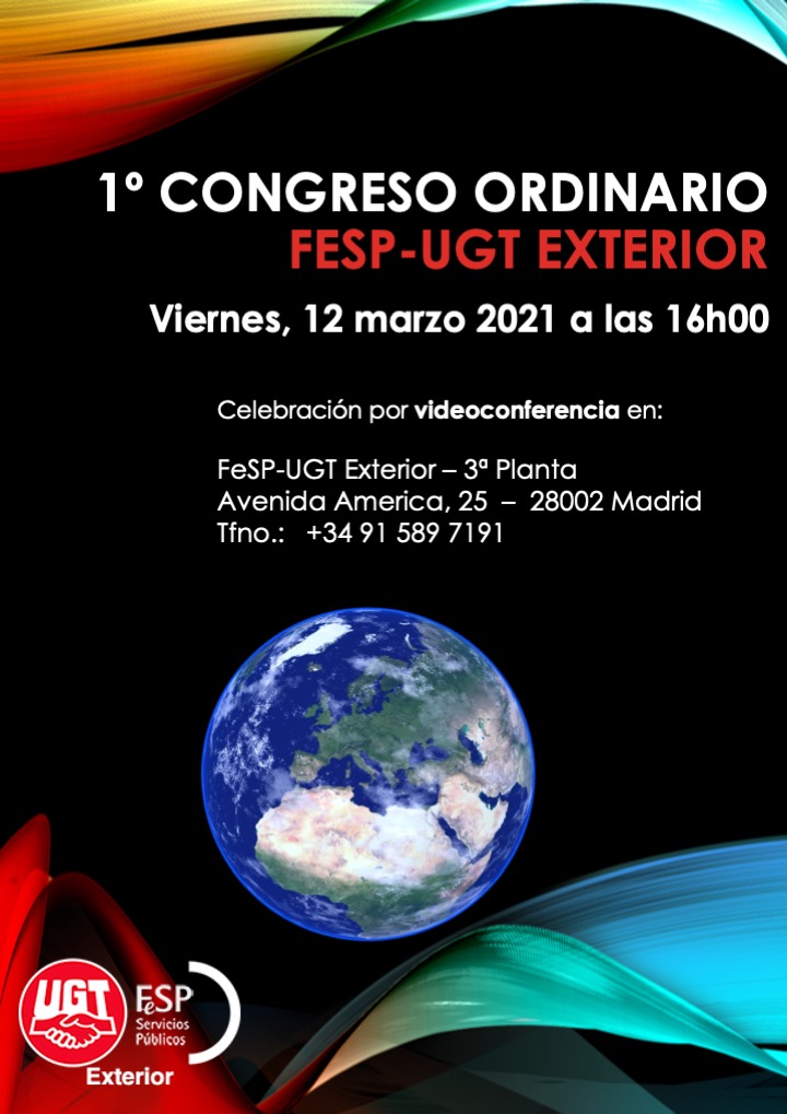 UGT EXTERIOR 1º Congreso Cartel2021